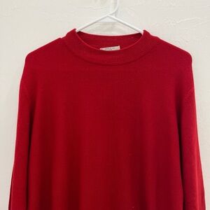 Maus &‎ Hoffman Men’s Wool Silk Cashmere Red Sweater Italy XXL
